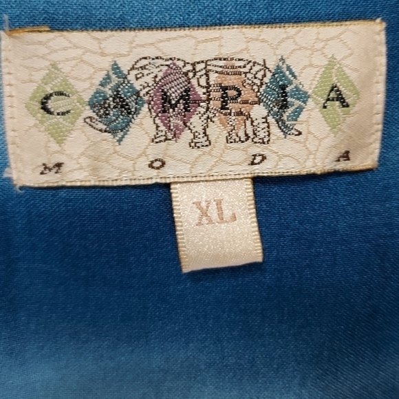 Vintage Campia Moda XL Mens Hawaii Bikini Girls and Palm tree rayon shirt - Picture 8 of 15